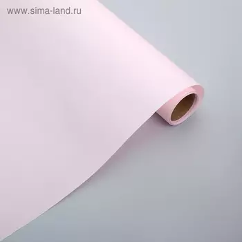 Фетр для упаковок и поделок, ламинированный, розовый, однотонный, двусторонний, рулон 1шт., 57 см х 5 м