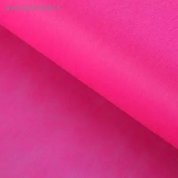 Фетр для упаковок и поделок, однотонный, ярко - розовый, однотонный, двусторонний, рулон 1 шт., 50 см 15 м