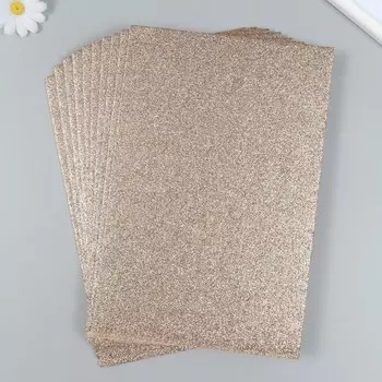 Фетр глиттерный 20х30 см 2 мм, медный