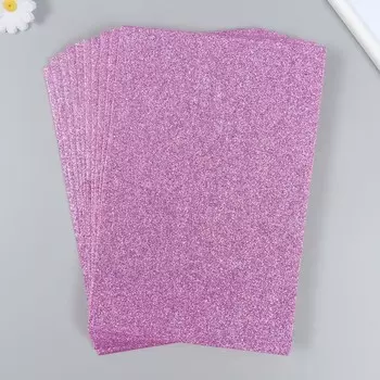 Фетр глиттерный 20х30 см 2 мм, розовый