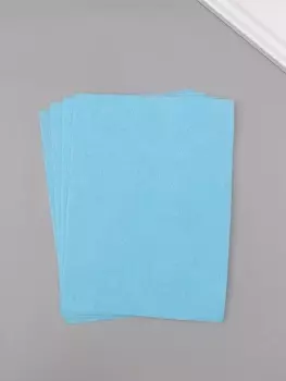 Фетр мягкий 1.5 мм, «Голубой», набор 4 листа, 1520 см