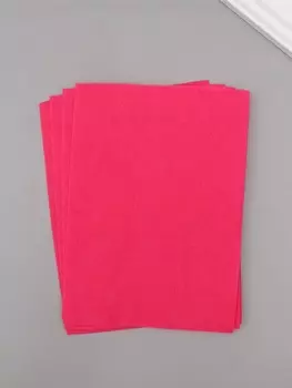 Фетр мягкий 1.5 мм, «Ярко-розовый», набор 4 листа, 1520 см