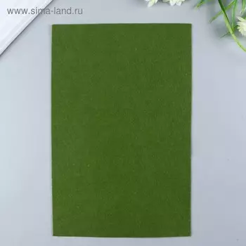 Фетр мягкий 1 мм 20х30 см болотный