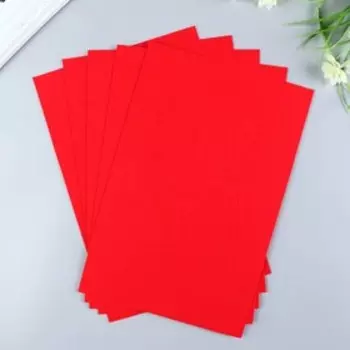 Фетр жесткий 1 мм 20х30 см красный