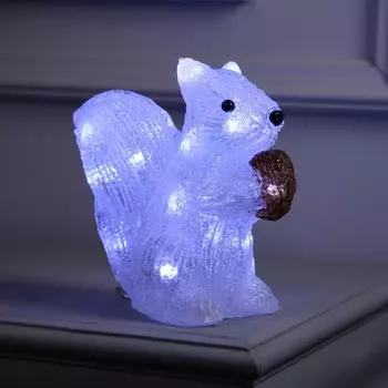 Фигура акрил. «Белочка» 20 см, 15LED, 220V, свечение белое