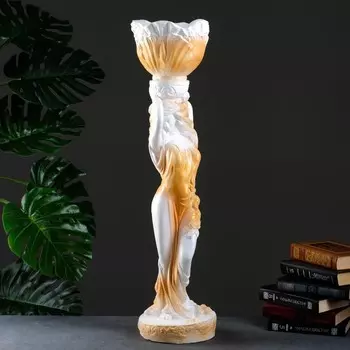 Фигура "Амелия" белая с золотом, 81х20см