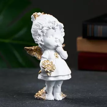 Фигурка полистоун «Ангел с цветком», 8714 см