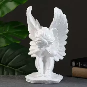 Фигура "Ангел средний с крыльями" 30см белый