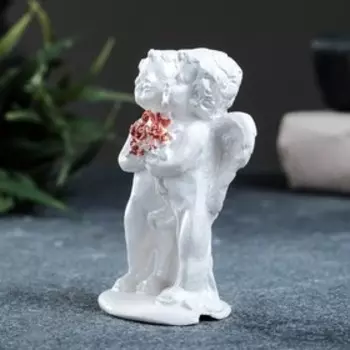 Фигурка гипс «Ангелочки с букетом», 57.53.5 см