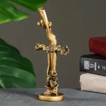Фигура "Балерина" золото, 7x7x20см