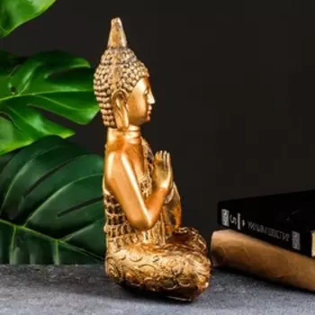 Фигурка гипс «Будда средний», бронза, 122029 см