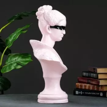 Фигура "Бюст Дианы" розовый с черным, 32х48см