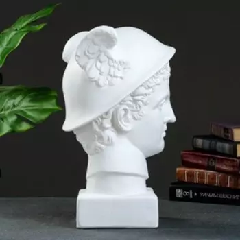 Фигура "Бюст Меркурия" белый, 16х38см