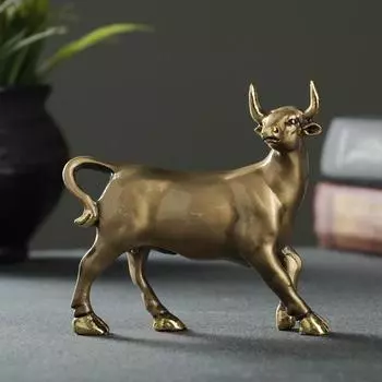 Фигура "Бык" золото, 11х4х10см