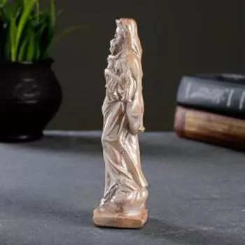 Фигура "Дева Мария" розовый жемчуг, 15см