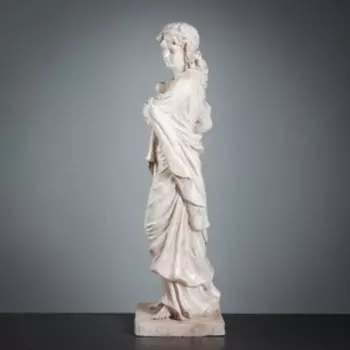 Фигура "Девушка с арфой большая" состаренная, 33х39х115см