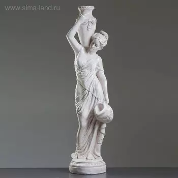 Фигура гипс «Девушка с кувшином», состаренный, 140 см