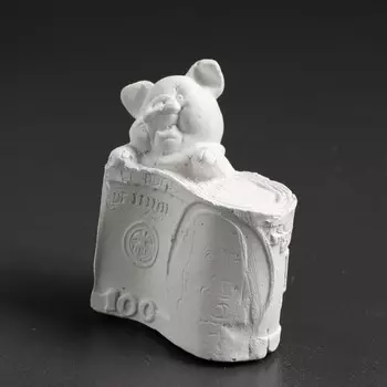 Фигура для раскраски "Свинка с деньгами" 7,5х4,5х8см,