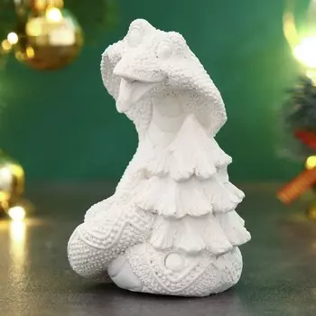 Фигура для раскраски "Змея с елочкой", 8х6см