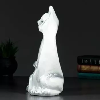 Фигура "Две кошки" 32х23см белая