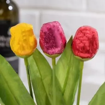 Фигурка из молочного шоколада Chocoland "Тюльпан" в пакете, микс, 20 г