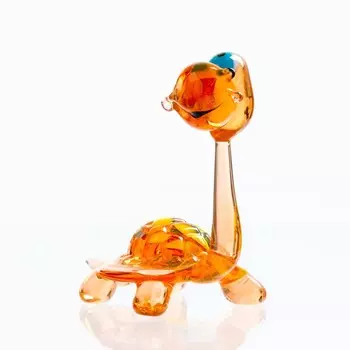Фигура из стекла "Черепах" 5х6,5х4см, МИКС