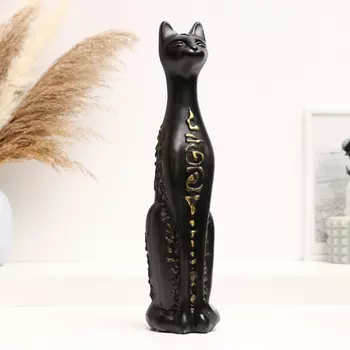 Фигура "Кошка египетская" черная, 31х8см