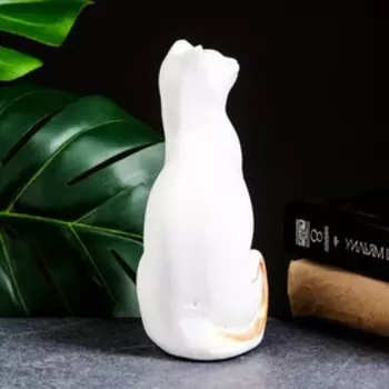 Фигура "Кошка Мурка" белый, 20х11х8см
