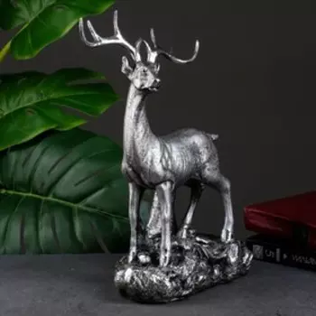 Фигура "Косуля на камне" 35х14х22 см, сталь