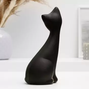 Фигура "Кот мурзик черный" 19см