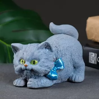 Фигурка гипс «Котёнок с бантом», 1288 см