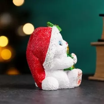 Фигура "Котенок с елочкой" белый