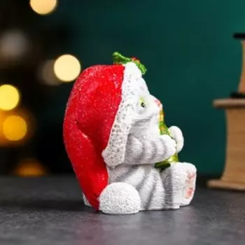 Фигура "Котенок с елочкой" серый