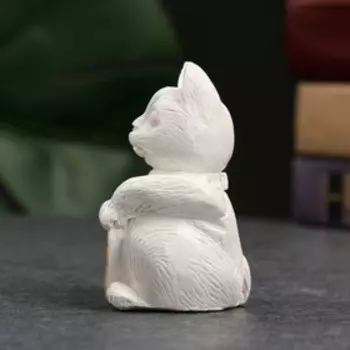 Фигура "Котик денежный" перламутр с золотом, 7,5х4х4см