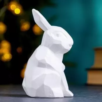Фигура "Кролик" белый, 6х6х11см