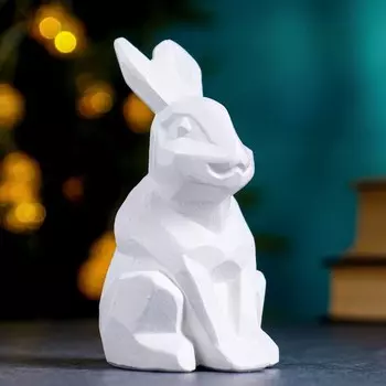 Фигура "Кролик" белый, 6х6х11см