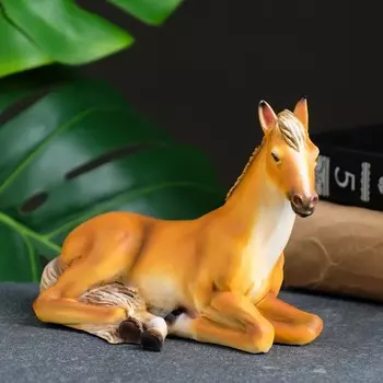Фигурка полистоун «Лошадь», рыжий, 14810 см