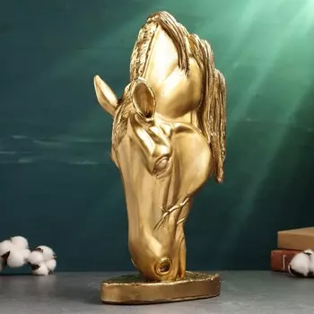 Фигура "Лошадь склонила голову" 42х20х12см, бронза