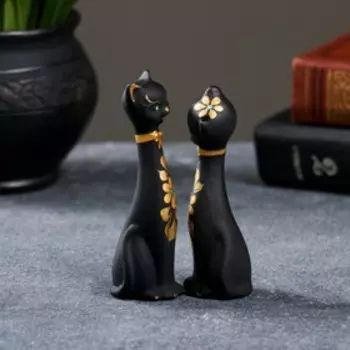 Набор фигурок «Love Коты», 2 шт., чёрные, 4411 см