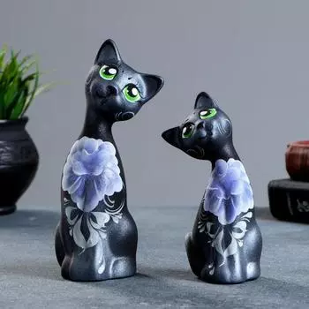 Набор фигурок керамика «Love Коты ушастые», 2 шт., 6717 см
