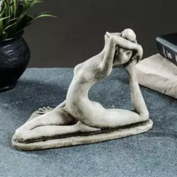 Фигура "Лягушка йог на шпагате" 16х21х11см, серый камень