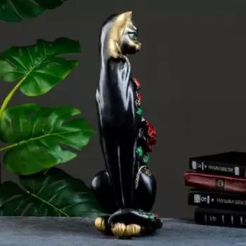 Фигура "Маркиза с большой розой" 48х18х15см