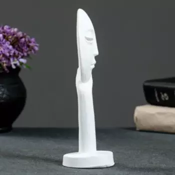 Фигурка «Маска в руках», фигурка гипс, белая 20 см