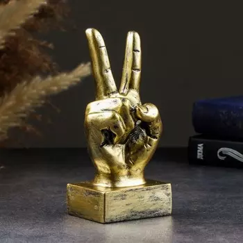 Фигурка полистоун TAKE IT EASY «Жесты: Мир», 1777 см