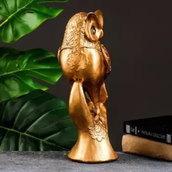 Фигура "Мудрый филин" бронза, 14х34см