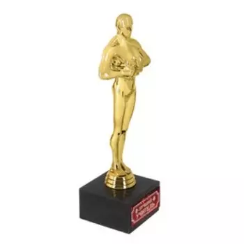 Наградная фигура «Лучший учитель», оскар, кубок, пластик, 18 х 6,2 см.