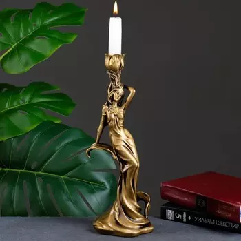 Фигура "Нимфа" золото, 10х12,5х32см