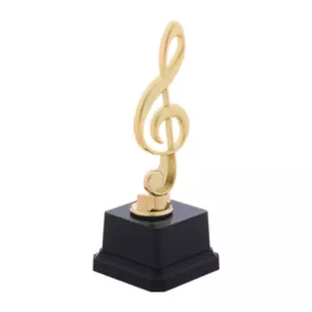 Кубок, наградная фигура «Нота», подставка пластик черная, 16.5 см