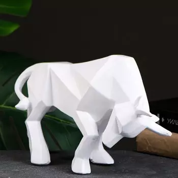 Фигура "Ортогональный бык" 19х33см, белый