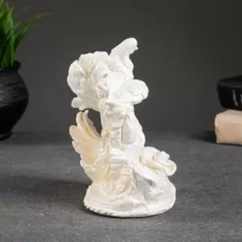 Фигура "Пара голубей" перламутровая, 16х16х12см